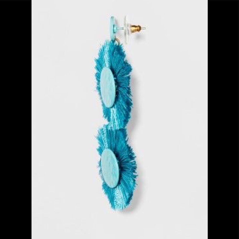 🌷SUGARFIX BY BAUBLEBAR ROUND FRINGE DROP EARRINGS - Picture 2 of 2